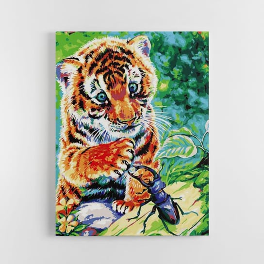 Mały tygrysek - Malowanie po numerach 30x40 cm ArtOnly