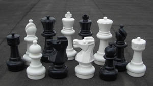 Mały Zestaw Szachów Ogrodowych (Król 30 Cm) Gra planszowa Sunrise Chess & Games Sunrise Chess & Games