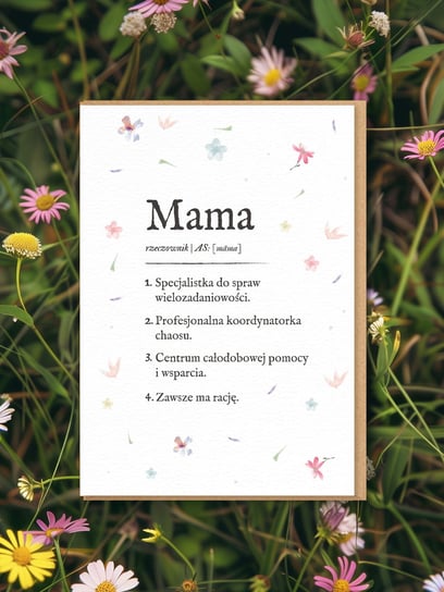 Mama / Definicja Mamy / Kartka Okolicznościowa Dla Mamy Nadwyraz.com