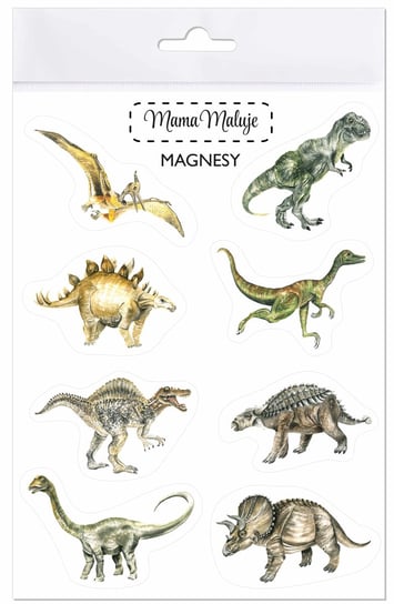 Mama Maluje, Magnesy, Dinozaury Mama Maluje