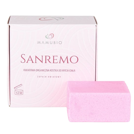 Mamubio, Organiczny Żel Pod Prysznic W Kostce “Sanremo” Kwiatowy Mamubio