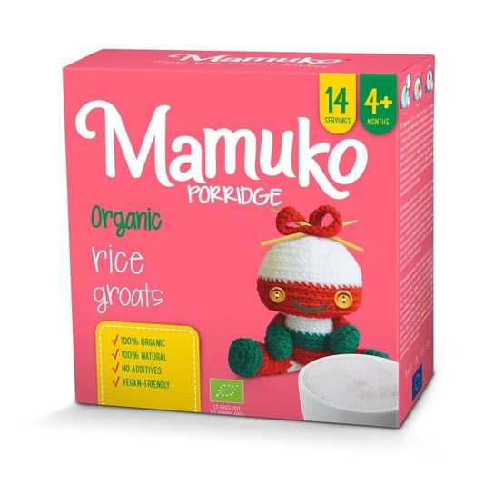 Mamuko, Organiczna kaszka ryżowa, 4m+ Mamuko