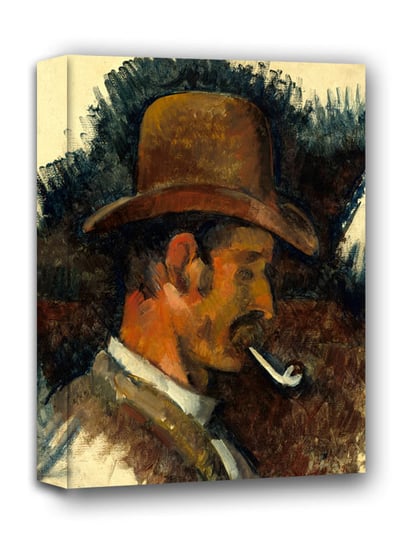 Man with Pipe, Paul Cézanne - obraz na płótnie 60x90 cm Galeria Plakatu