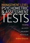 Management Level Psychometric and Assessment Tests Shavick Andrea