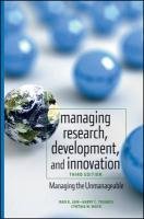 Managing Research, Development and Innovation: Managing the Unmanageable Jain Ravi, Triandis Harry C., Weick Cynthia W.