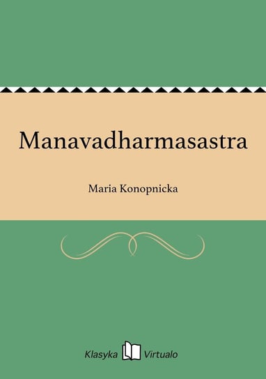 Manavadharmasastra Konopnicka Maria