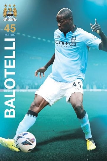Manchester City Balotelli 12/13 - plakat 61x91,5 cm Manchester City