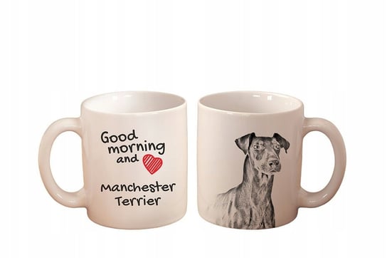 Manchester terrier Kubek ceramiczny z nadrukiem. Art-Dog