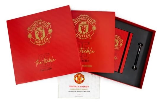 Manchester United - grający zestaw na prezent długopis, kalendarz, pamiętnik 2024 Danilo