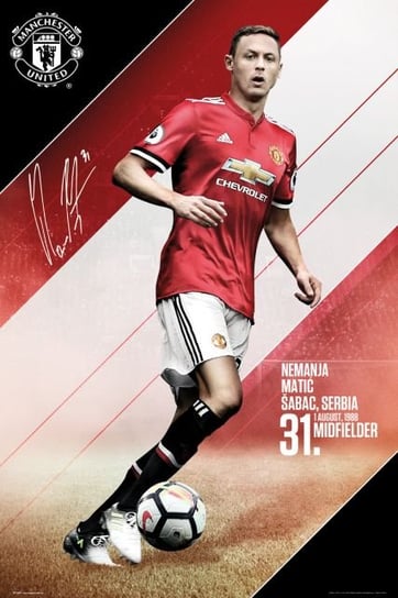 Manchester United Matić 17/18 - plakat 61x91,5 cm Manchester United