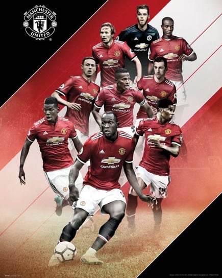 Manchester United Players 17/18 - plakat 40x50 cm Manchester United
