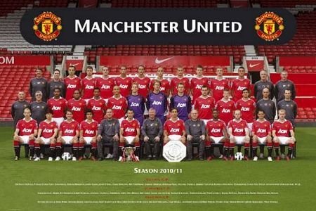 Manchester United Team Photo  - plakat 91,5x61 cm Manchester United