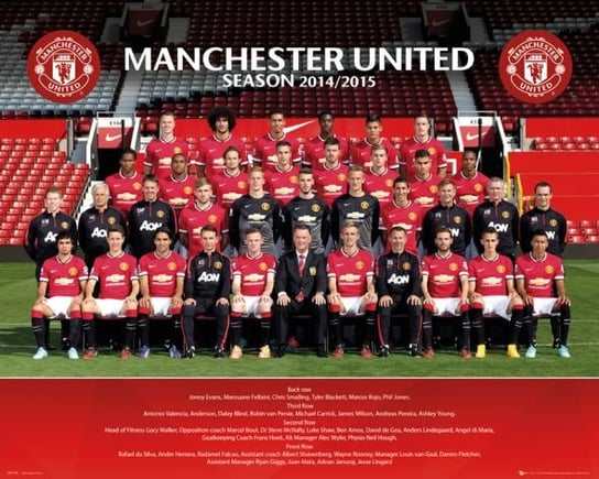 Manchester United Zdjęcie Drużynowe 14/15 - plakat 50x40 cm Manchester United