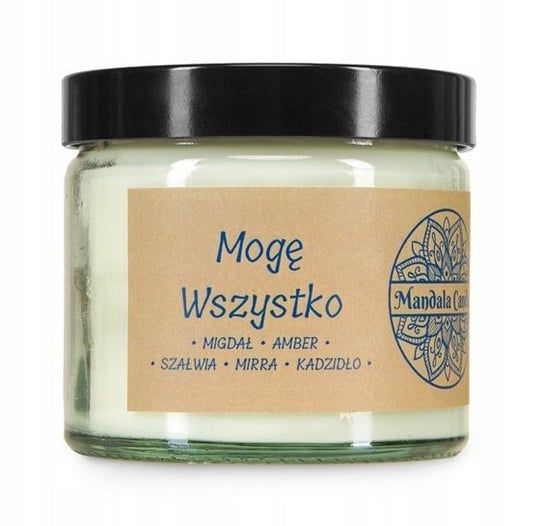 Mandala Świeca Sojowa MOGĘ WSZYSTKO 250 ml Mandala Candle