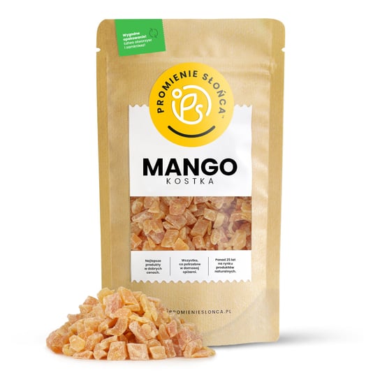 Mango kandyzowane kostka 500g PROMIENIE SŁOŃCA