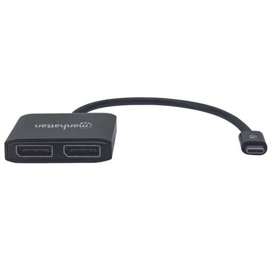 Manhattan Adapter / Splitter USB-C / 2x DisplayPort 4K z MST HUB Manhattan