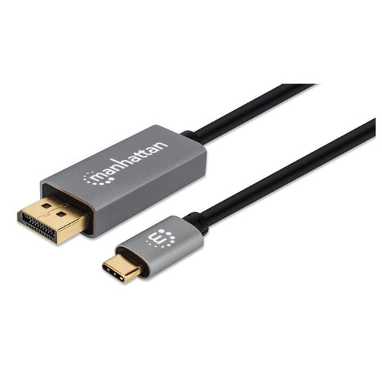 Manhattan Kabel / Adapter USB-C / DisplayPort DP Alt Mode 8K 2m czarny Manhattan