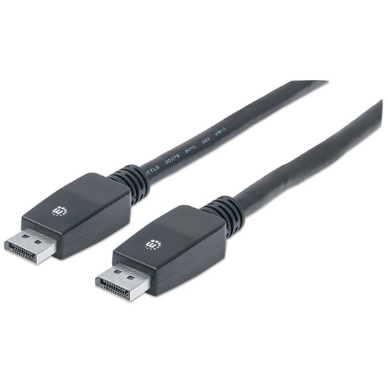 Manhattan Kabel DisplayPort 1.1 DP-DP M/M 4K*60Hz 10m Czarny Manhattan