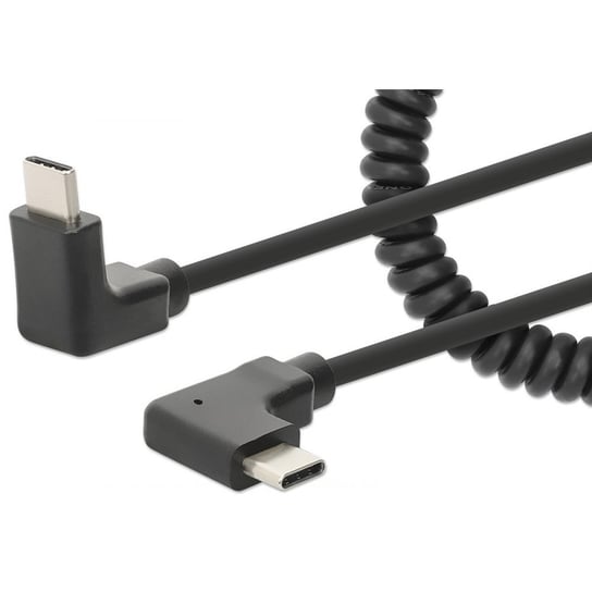Manhattan  Kabel USB-C 60W/3A do Szybkiego Bezpiecznego Ładowania 35-100 cm Manhattan