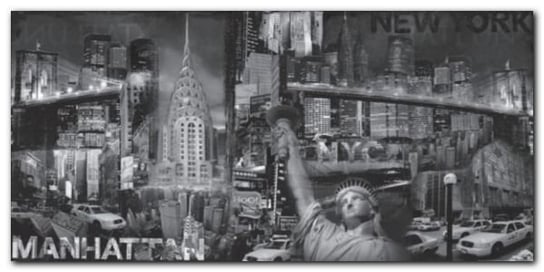 Manhattan plakat obraz 100x50cm Wizard+Genius