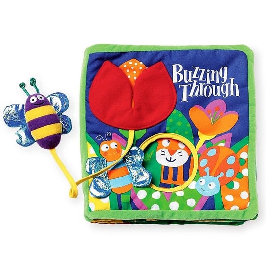Manhattan Toy, Książeczka interaktywna dla najmłodszych, Pszczółka, 17,8x17,8x5 cm Manhattan Toy