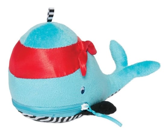 Manhattan Toy, Piracki wieloryb z gryzakami, niebieski, 17,8x10,8x10 cm Manhattan Toy