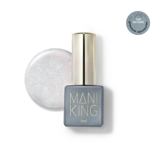 Mani King Top No Wipe - Gemstone Aquamarine 8ml ManiKing