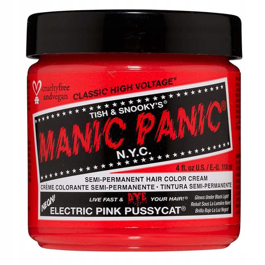 Manic Panic, Farba do włosów, Electric Pink Pussycat, 118ml Manic Panic