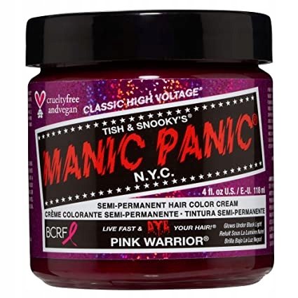 Manic Panic, Farba do włosów, Pink Warrior, 118ml Manic Panic