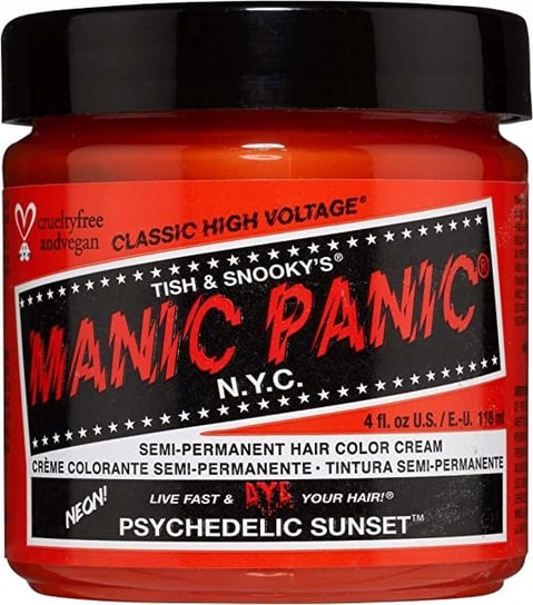 Manic Panic, Farba do włosów, Psychodelic Sunset, 118ml Manic Panic
