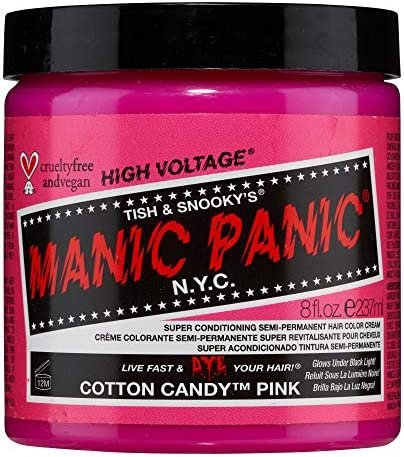 Manic Panic, Farba Toner Semi-permanente, Cotton Candy Pink, 118ml Manic Panic