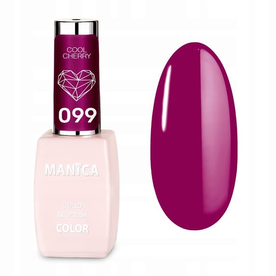 Manica, Lakier hybrydowy LED/UV Cool Cherry- 099, 10ml Manica
