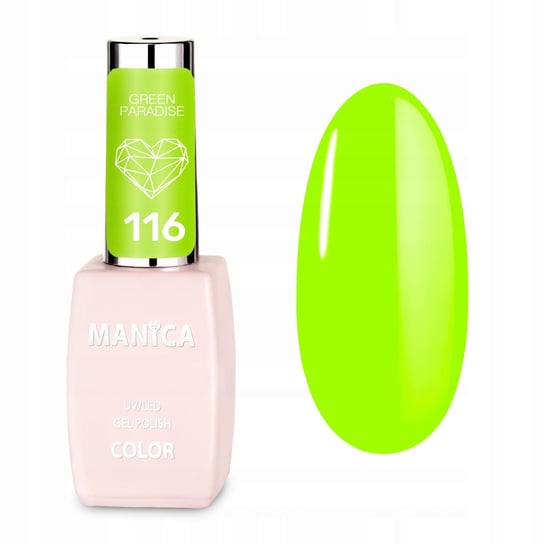 Manica, Lakier hybrydowy LED/UV, Green Paradise 116, 10ml Manica