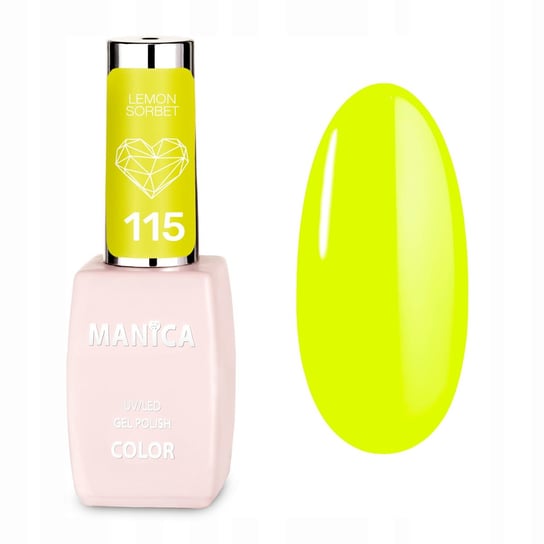 Manica, Lakier hybrydowy LED/UV Lemon Sorbet - nr. 115, 10ml Manica