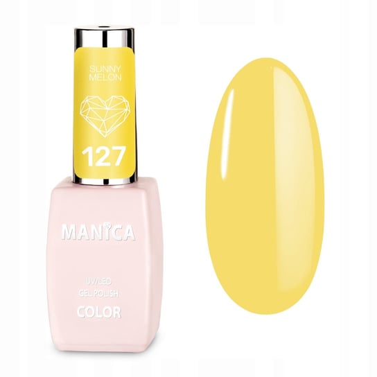 Manica, Lakier hybrydowy LED/UV, Sunny Melon 127, 10ml Manica