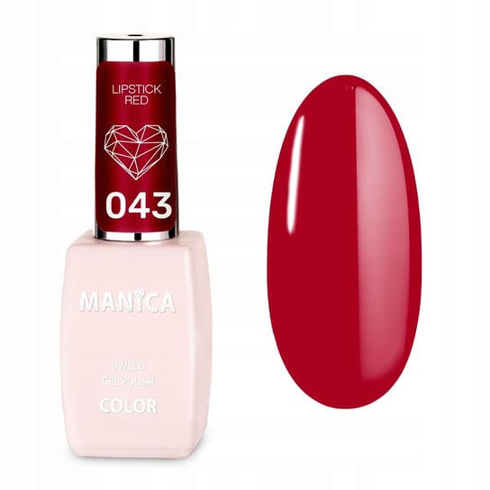 Manica, Lakier hybrydowy - Lipstick Red 043, 10ml Manica