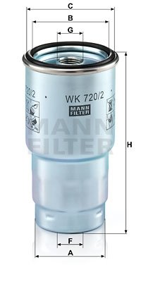 Mann Wk 720/ 2X Filtr Paliwa Mann-Filter