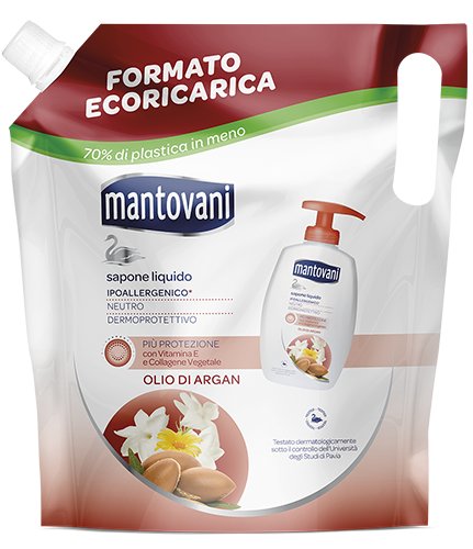 Mantovani, Mydło Olio Argan Worek, 750ml Mantovani