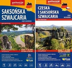 Mapa - Czeska i Saksońska Szwajcaria 1: 25 000 Opracowanie zbiorowe