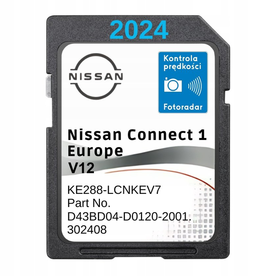 Scheda SD Navigatore Nissan Connect 1 – Aggiornamento V12 Per Qashqai, Micra, Juke, Note