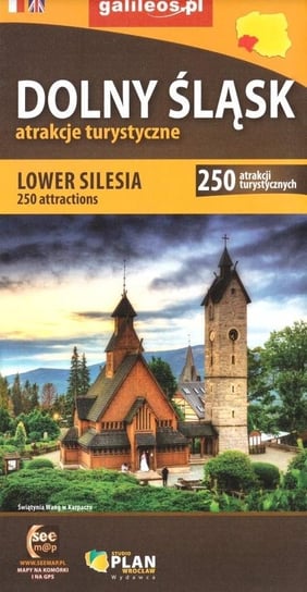 Mapa - Dolny Śląsk 250 atrakcji turystycznych Opracowanie zbiorowe