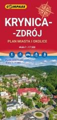 Mapa - Krynica-Zdrój i okolice 1:17 500 Wydawnictwo Kartograficzne Compass