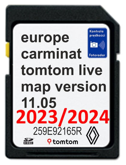 MAPA RENAULT TOMTOM CARMINAT LIVE 11.05 2023/2024 Renault