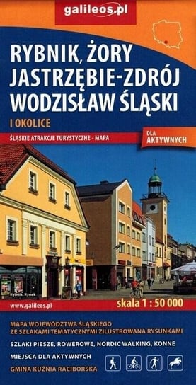 Mapa - Rybnik,Żory,Jastrzębie-Zdrój, Wodzisław... Opracowanie zbiorowe