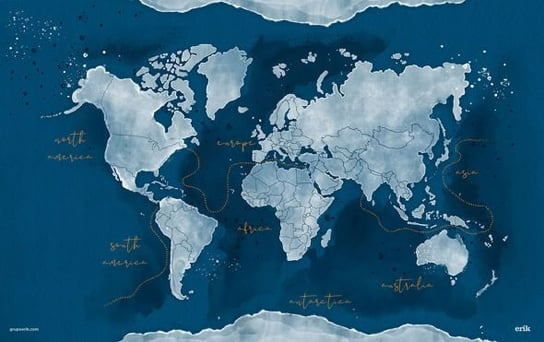 Mapa Świata Akwarele - podkładka na biurko Inna marka