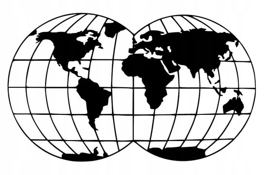 Mapa Świata Globus Dekoracja 3D Obraz Ażur J196 Inna marka