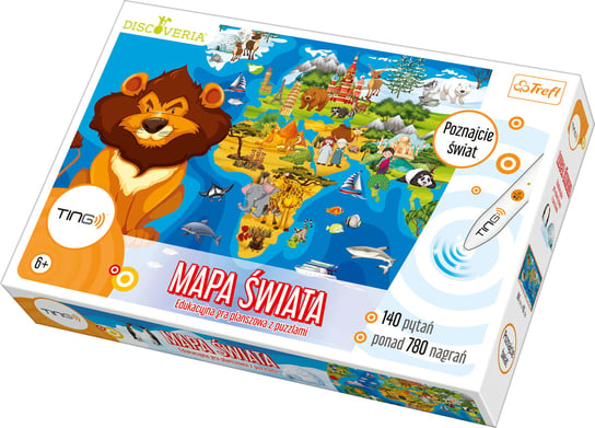 Mapa Świata, gra edukacyjna, Ting Discoveria