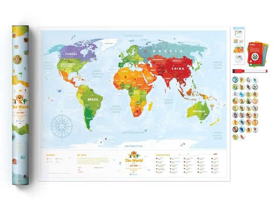 Mapa świata interaktywna, Travel Map Kids Animals Inne