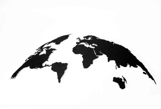 Mapa świata metalowa DES63 90 cm biały matowy Inna marka