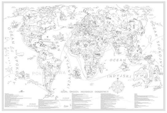 Mapa świata młodego odkrywcy. Kolorowanka XXL ArtGlob